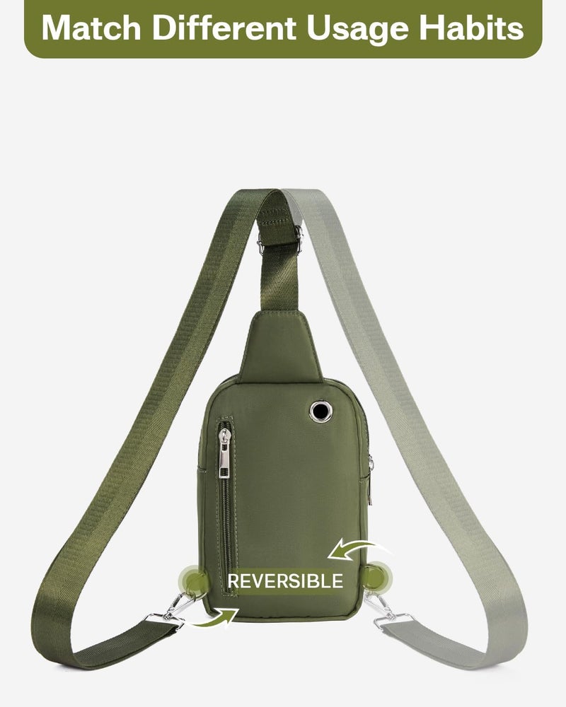 CHOLISS Small Sling Bag for Women and Men, Crossbody Bags Trendy Fanny Packs Chest Bag with Extended Strap - Image 3